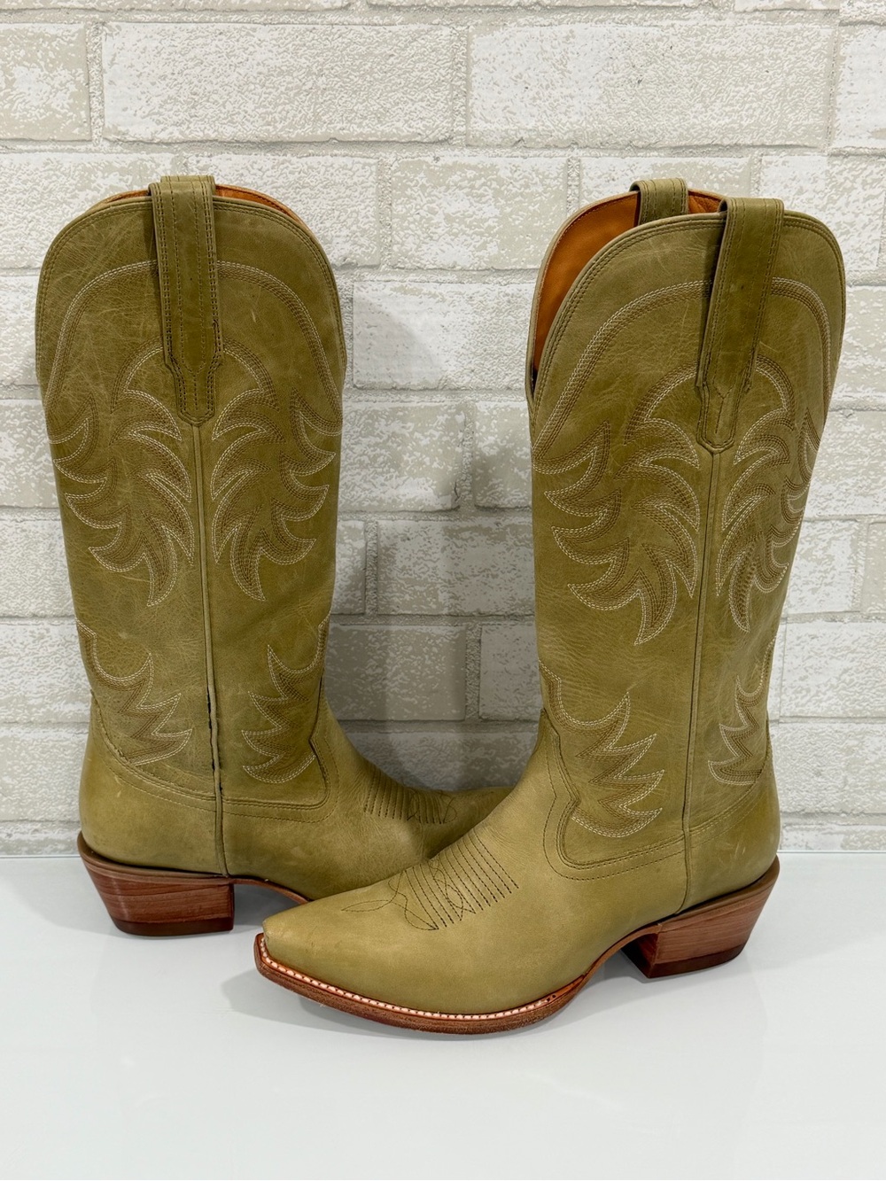 TECOVAS The Annie Western Boot In Light Sage - Size - 9B